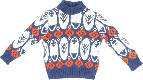 Vintage Other - Vintage Boy's Hippie Winter Ski Holiday Novelty Retro Knit Sweater Kids